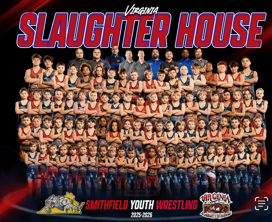 Wrestling team photo